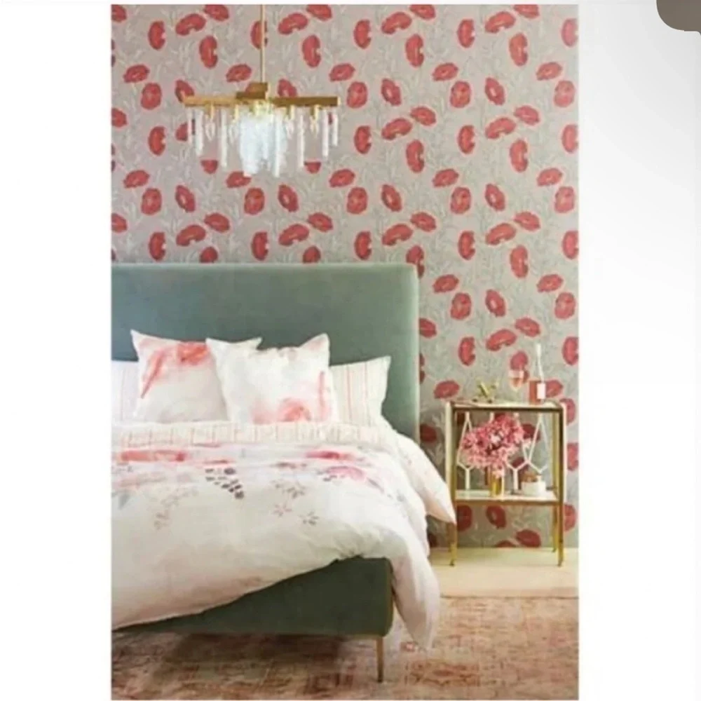 Anthropologie Lelie Duvet Cover Floral Size Full NWT